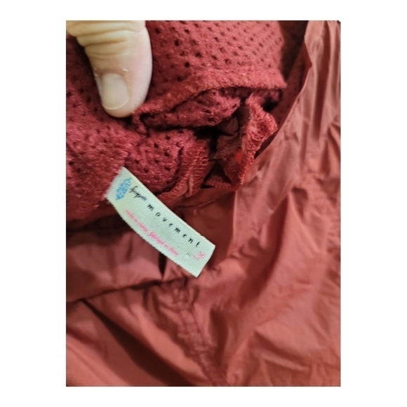 Free People Movement Syrah Red Nina Packable Pants Large Wide Adjustable Leg - Picture 13 of 14